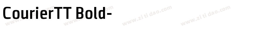 CourierTT Bold字体转换